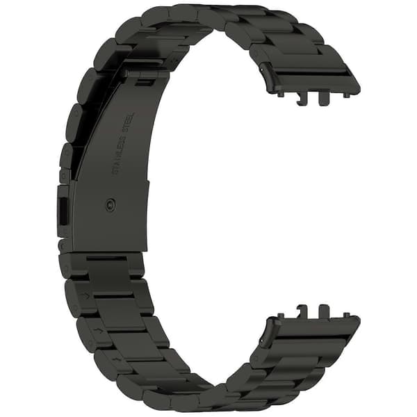 Til Samsung Galaxy Fit 3 Tre Stål Metal Urrem Black