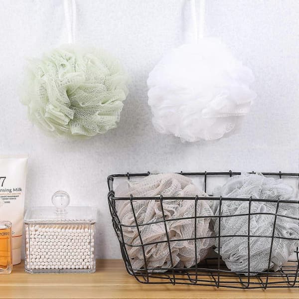 Badsvamp Dusch Loofah 60g Mesh Pouf Duschgel - 4-pack