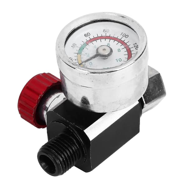 G1/4 140psi Lufttryksregulator Sprøjtemaling Lufttryksregulator Airbrush Justeringsventil