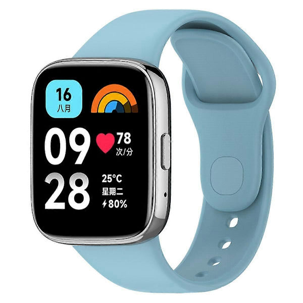 Silikonerem til Redmi Watch 3 Active / Watch 3 Lite Blue