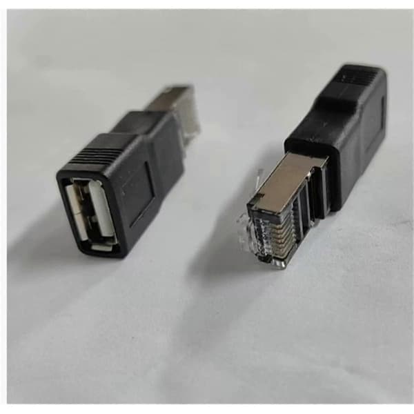 2 stk. USB til RJ45 Ethernet-adapter til routere Computerbrug Netværksdongle 100 Mbps Svart