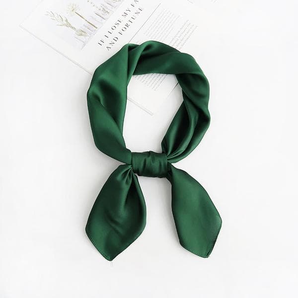 Grön dam silkescarf, siden, lätt