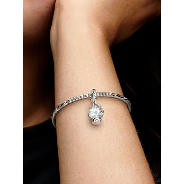 Pandora - Snowflake Snow Globe Dangle Charm - Sterlingsilver