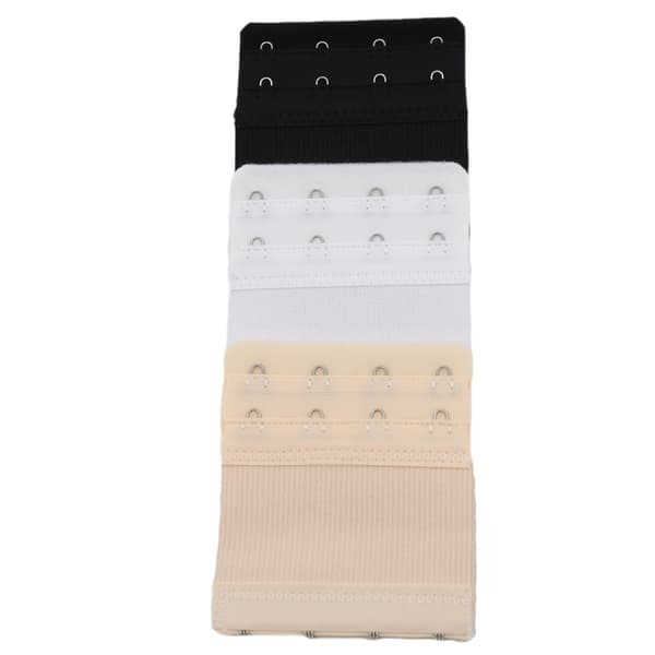 BH-forlænger Hvid / Sort / Beige 3-pak