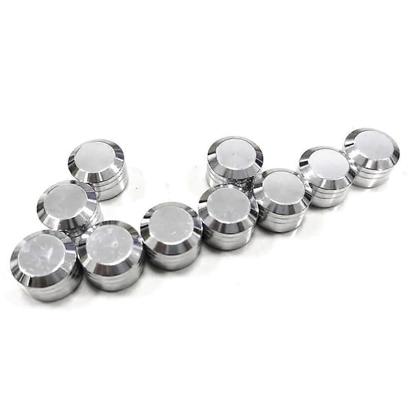 Krom Motor Topper Skruebolt Dekselhetter for Harley Touring Road Glide Softail Chrome-plated silver