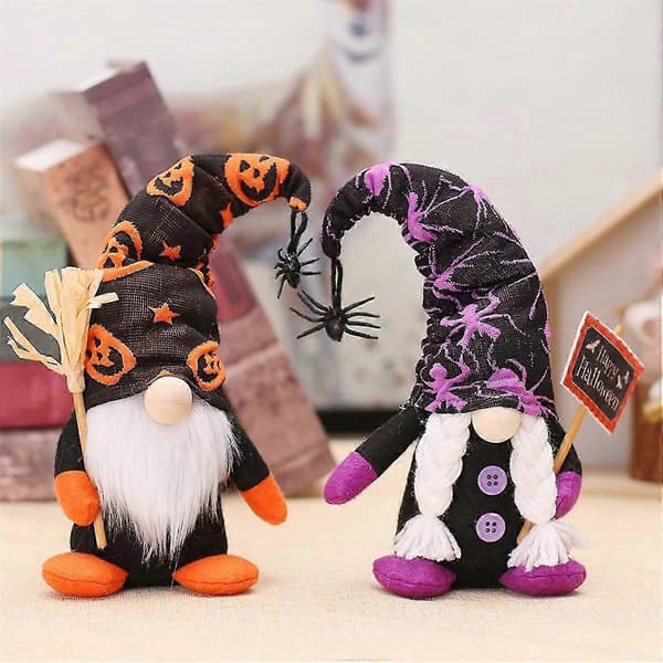 Halloween Tomte Docka Dvärg Docka Dekorationer Läskiga Festtillbehör[HK]