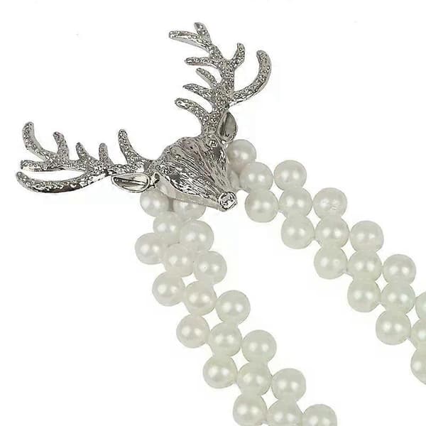 Älg Pärla Elastiskt Sträckbar Gardinklämma Dekor Gardinhållare Uppbindningsspänne För Heminredningstillbehör Modern Silver Deer