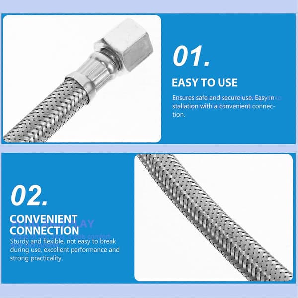 Luftkompressorslange i rustfritt stål Luftslange Erstatningsslange for luftkompressor