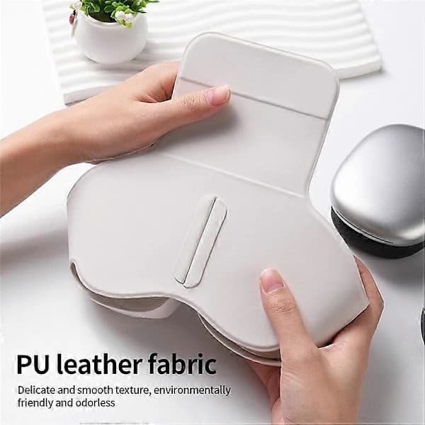Compatible Protective Case for AirPods Max (with Sleep Mode), White PU Leather Headphone Case