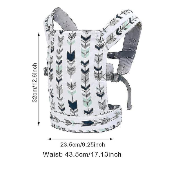 Adjustable Doll Carrier with Adjustable Front and Back Straps Forest