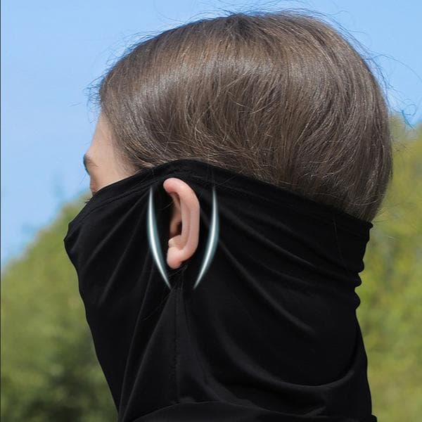 Deksel Solhette Hatt UV-beskyttelse Issilke Skjerf Light gray