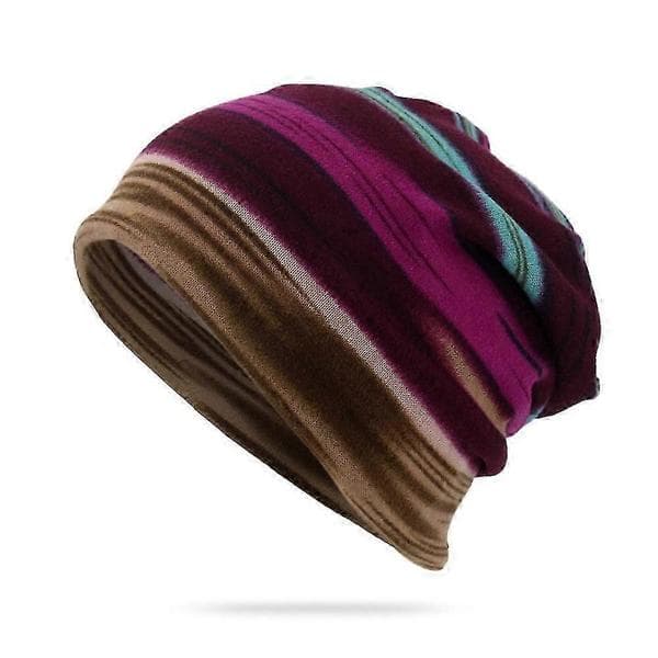 Twist hue hætte hagesmæk pullover hue stribet print dobbeltformålshue