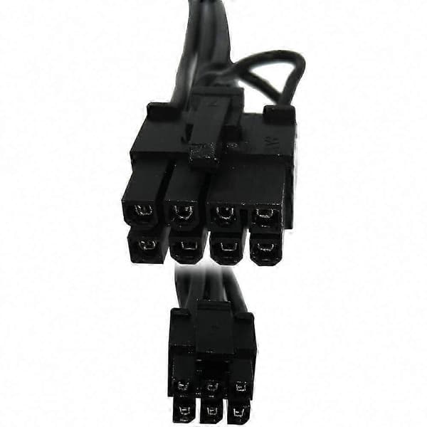 6-pin til 8-pinners PCIe strømkabel for Mac Pro Tower, 2-pakning Svart