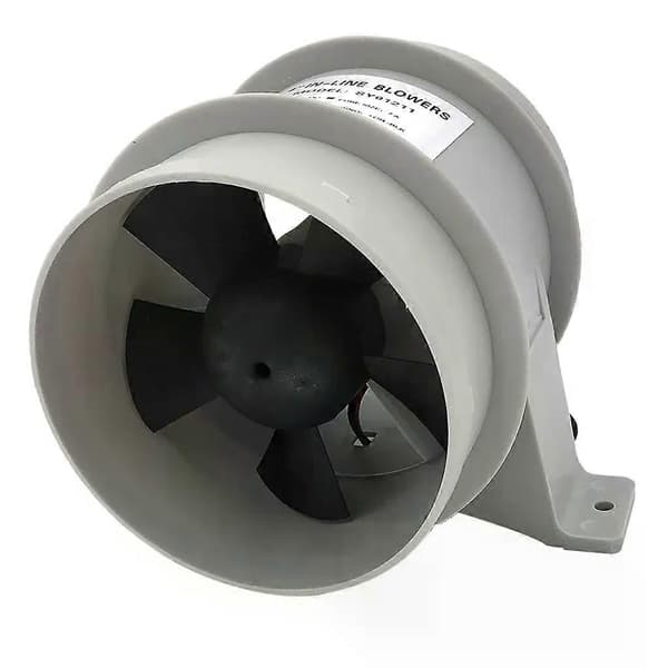 4 tommer lydløs inline blæser 12V støjsvag luft-turbofan til luftcirkulation i