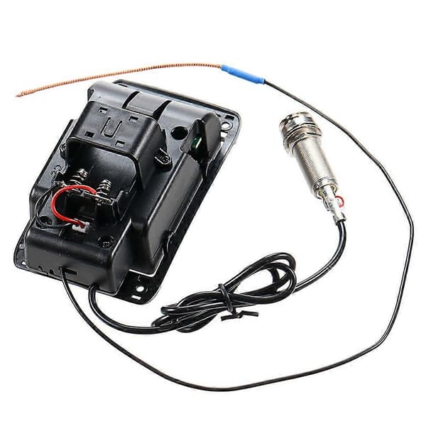 Akustisk Gitarr Pickup Prefix Plus-T Inbyggd Förförstärkare Matrix Pickup EQ Stämapparat Mjuk Piezo Pickup Equalizer System Black