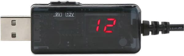 til 9V, 5V til 12V Step Up, USB-kabel DC 5V Boost til 9V 12V spenningsomformer 1A Step-up Volt transformator strømregulatorlinje med LED-skjerm