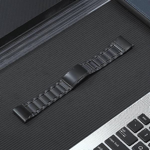 Titanium stålreim for Garmin Forerunner 965/955/945/935 Black