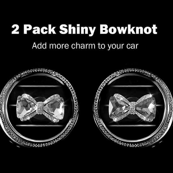 2 pak bil luftventil klip charms, krystal bil diffuser ventil klip, rhinsten olie diffuser ventil klip, bilfriskere