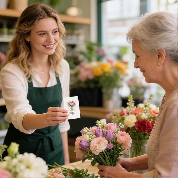 Kort til mamma Akvarell Blomstertrykk Takknemlighetskort 36 stykker Takknemlighetskort