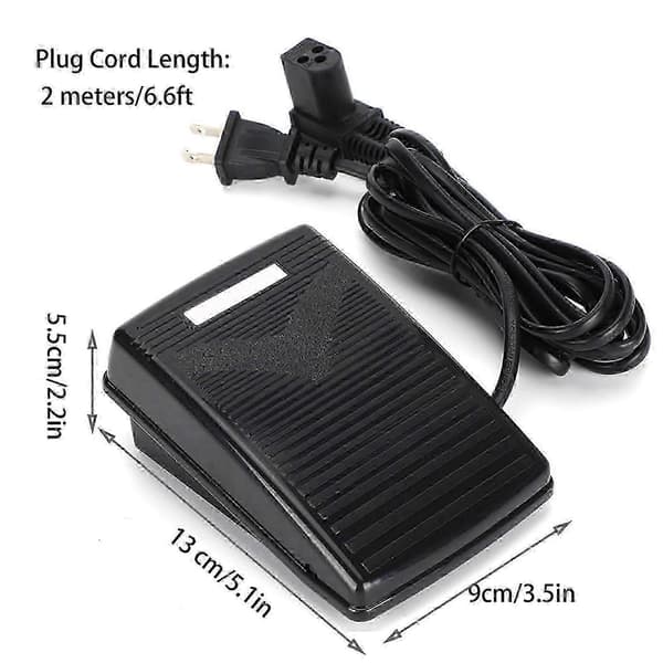 Fotkontrollpedal Multifunksjonell symaskin Passer til Singer 974 US Plug 110V