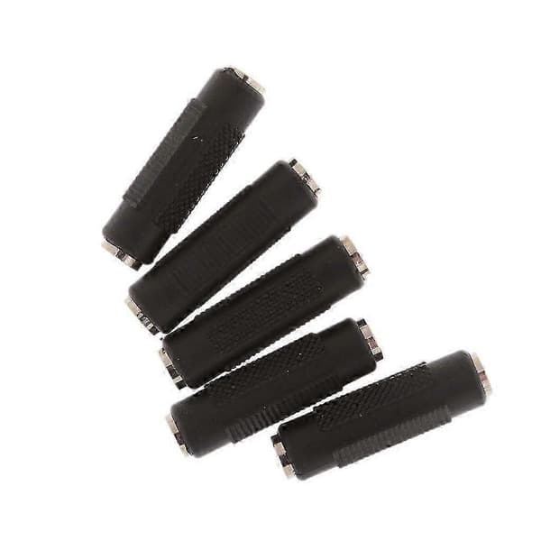 3x 5X Socket til Socket Stereo 1/8 \"3,5 Mm Stik Audio Stik