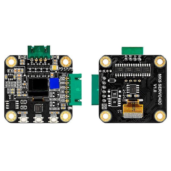 2X NEMA 17 Stepper Motor Driver, MKS SERVO42C PCBA Motor Driver Kit Ultra Quiet Board