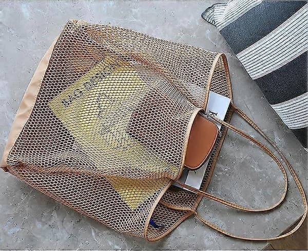 Skulderveske i netting for kvinner