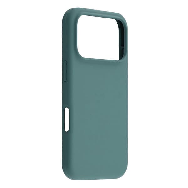 Compatible with iPhone 17 Pro Case Solid Silicone Shockproof Phone Cover -lingling} Dark g Dark green Blackish Green