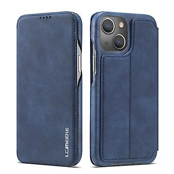 LC Ancient Series Skinnveske til iPhone 15 Plus (Blå)