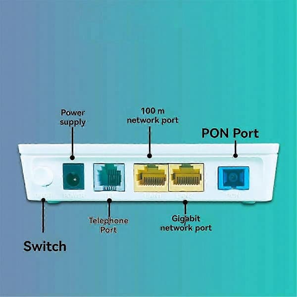 FTTH GPON ONU Terminal Modem-Kompatibel med HG8120C HG8321R XPON Optisk Netværksenhed Vit