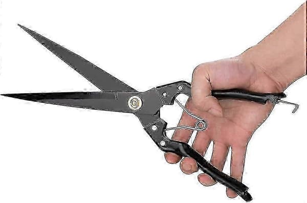 Havesaks med manganstålblad til trimning og topiaryarbejde