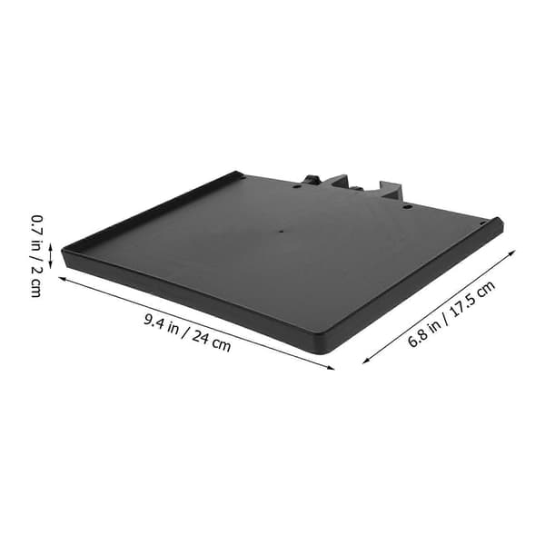 2 stk. lyd live kringkasting mikrofon ABS stativholderbrett mikrofonklemmeholder