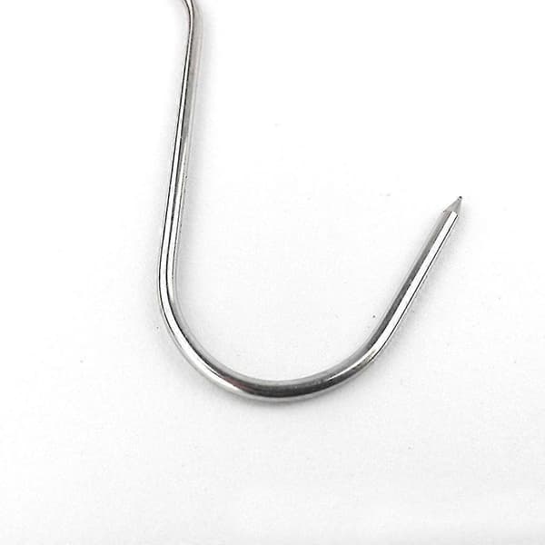 Grill Hanger Rust BBQ Tool Meat Hooks Butcher Stainless Steel Kitchen 10pcs