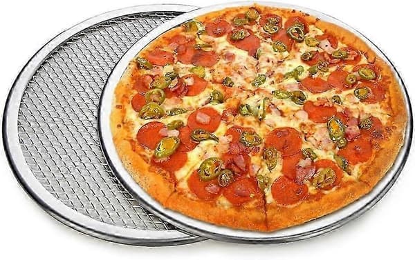 Net Pizzaskærm i Rustfrit Stål Bageplade til Pizza og Pasta, 18 Tommer Køkkenredskab