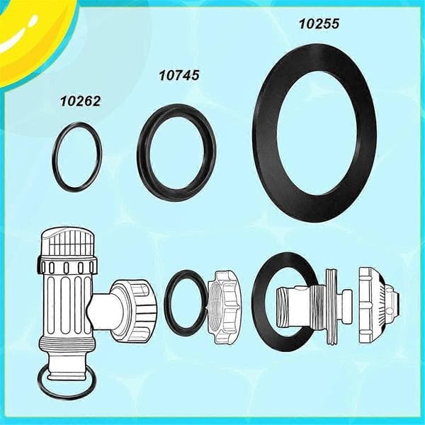 18 stk. 25076RP O-ring gummiskive til pool
