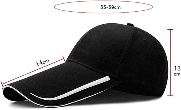 Ekstra langbremmet vasket bomullsbaseballcaps