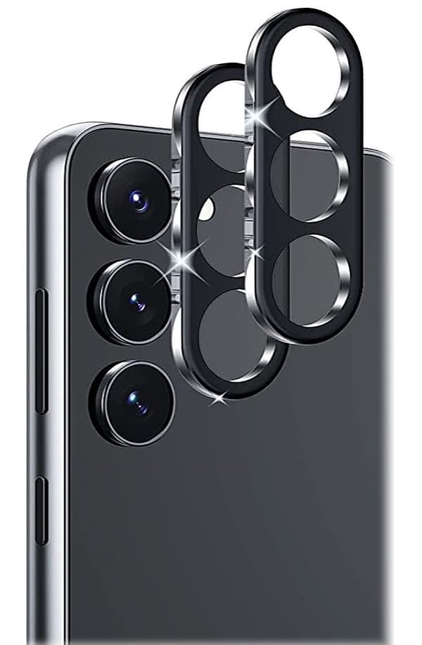 2-pack Samsung S25 Plus linsskydd i härdat glas - Svart 30