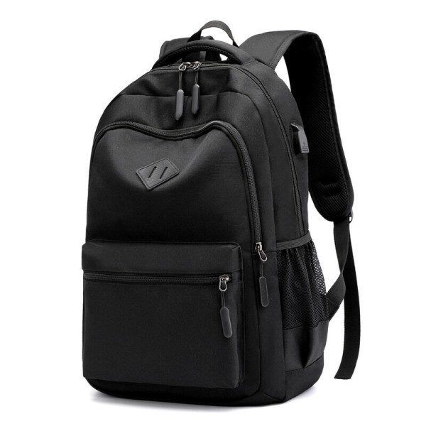 Black Waterproof School Backpack - Compatible with Various Brands