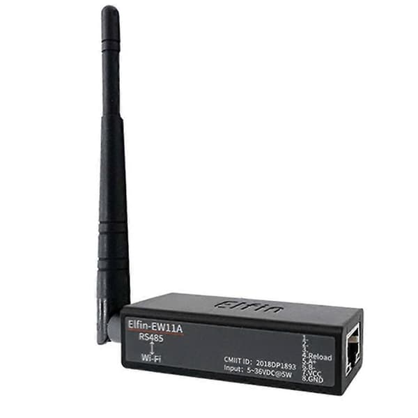 ELFIN seriell port RS485 til WiFi enhetsservermodulkonverter Elfin-EW11A Modbus protokoll dataoverføring via WiFi Black
