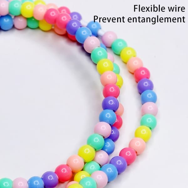 Ladekabler med perler for multiladerkabel USB C 2 i 1 hurtiglading farge