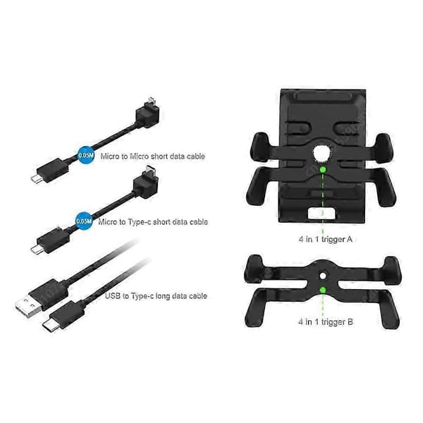 kompatibel med /S Game Controller Trigger Buttons Paddles Turbo Adapter Game Pad Extender Key Strike Pack Black