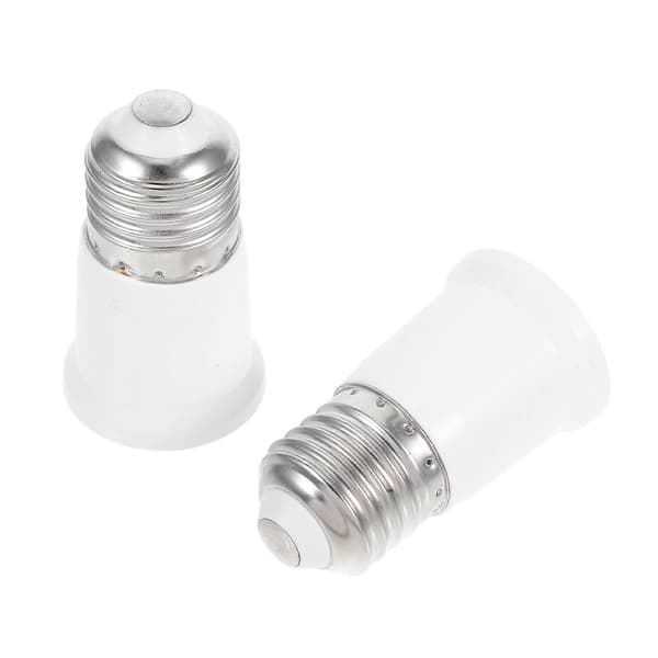 2st Glödlampssockelförlängare E27 Ljusadapter Förlängning Lamphållaradapter Glödlampssockelförlängning LED-glödlampsbasadapter Lampbytesockel f