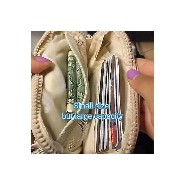 Iris Wallet, Iris Pouch Wristlet, Iris Card Wallet Keychain Wallet-WELLNGS grey