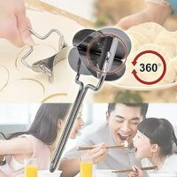 Rostfri skärmaskin, dejgkutterform DIY Ravioli Maker Device, til hjemmekøkkenets daglige behov