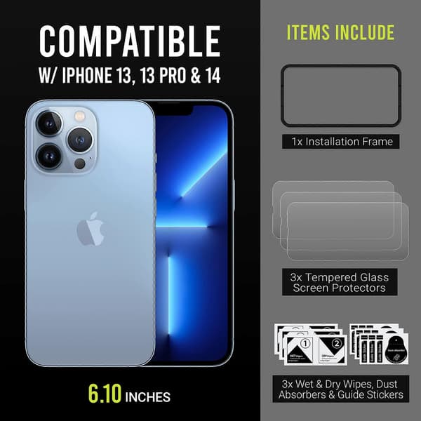 2kpl iPhone 13/13 Pro yksityisyysnäytönsuoja iPhone 13/13 Pro