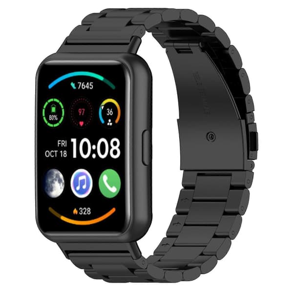 Til Huawei Watch Fit 2 urrem i rustfrit stål Black