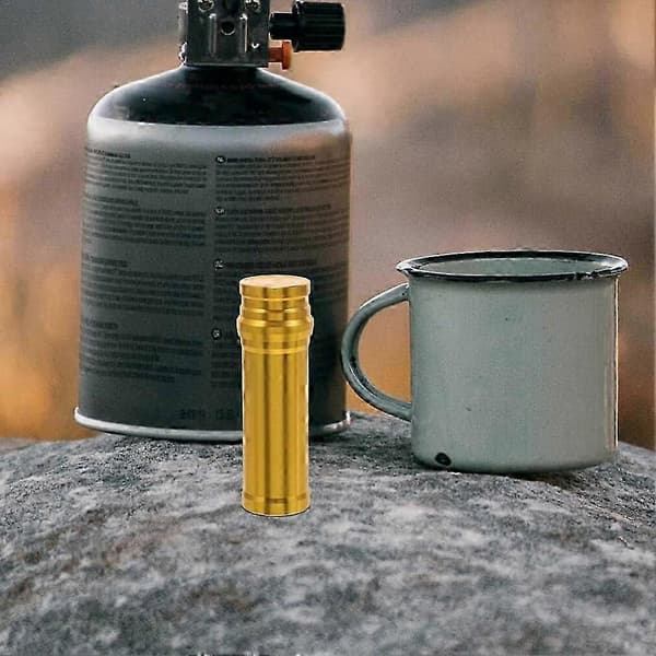 2 stk. Mini Alkoholbrænderlampe til Udendørs Camping Picnic Laboratorieudstyr Gold