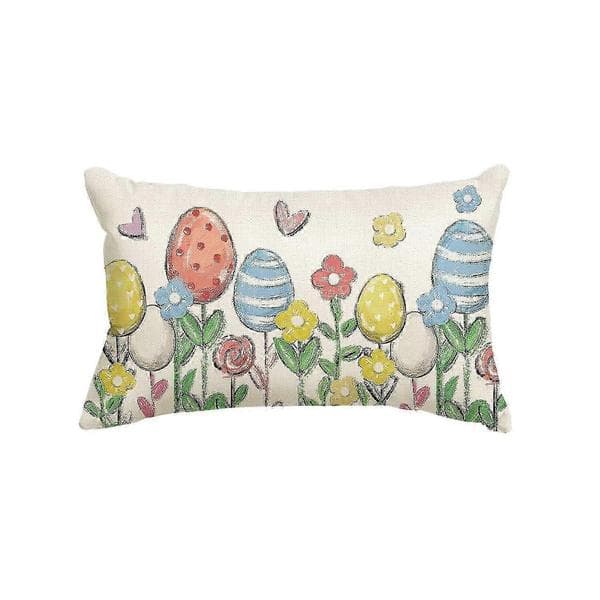 2026 påske blomster putetrekk - 12x20” sommerfugl sofaputetrekk