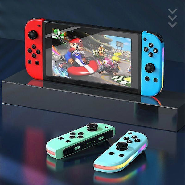 Gaming venstre og højre håndtag til Switch / Switch OLED / Switch Pro / Switch Lite / Switch Joycon Blue Red