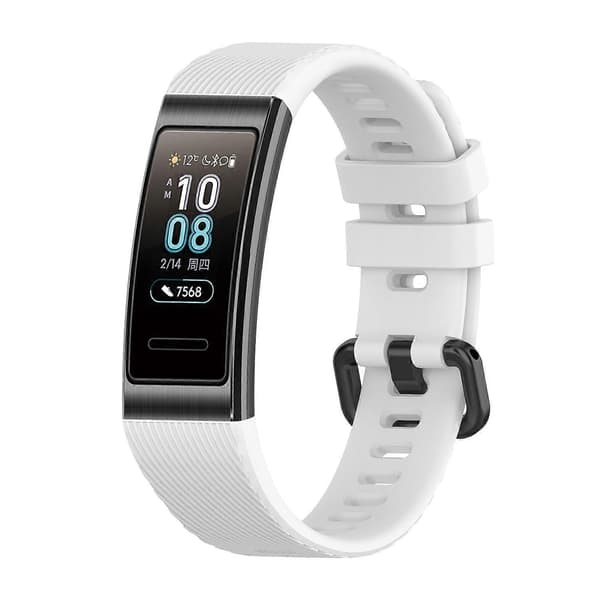 For Huawei Band 3 & 4 Pro silikonklokkerem White